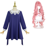 Cosplay Costume Kagari Mimi/Lizzy Seiran/Totsuki Sheena Je Veux T'Aimer Jusqu'à Ta Mort(2026) Anime Cosplay JK Robe Uniforme Bleu Femme