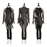 Rumi Mira Zoey Tenue Noire en Cuir Cosplay Costume