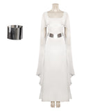 Leia Organa Solo Blanc Tenue Cosplay Costume