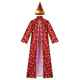 Déguisement Adulte&Enfant Ensemble de Cape+Chapeau de Magicien Sorcier