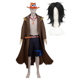 One Piece Ace Cosplay Costume Perruque