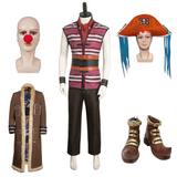 One Piece Buggy Tenue Raye Cosplay Costume
