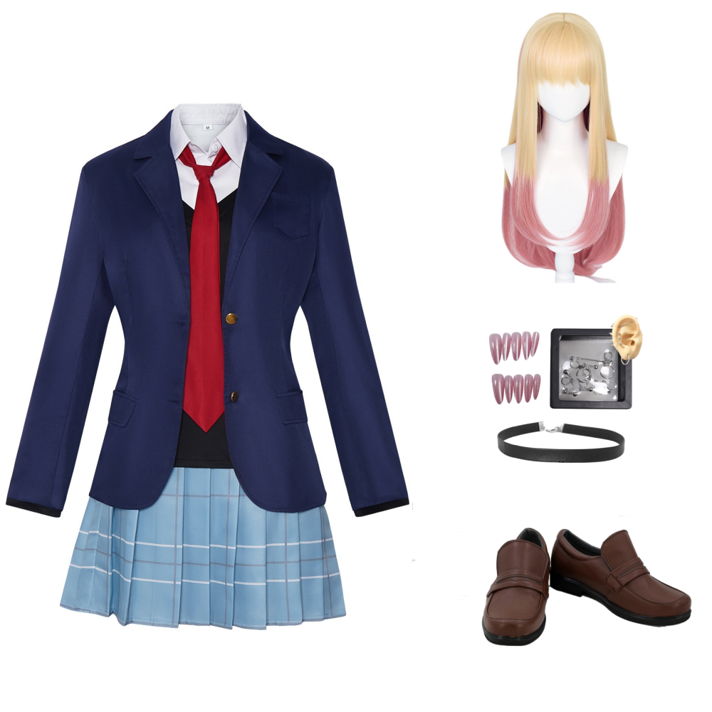 Sexy Cosplay Doll 2(2025) Kitagawa Marin Uniforme Cosplay Costume Perruque
