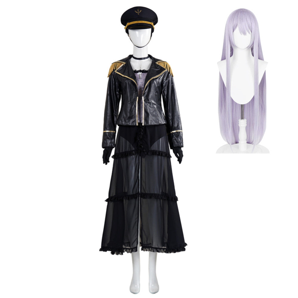 Sexy Cosplay Doll Shion Nikaido Tenue Noire Cosplay Costume Perruque