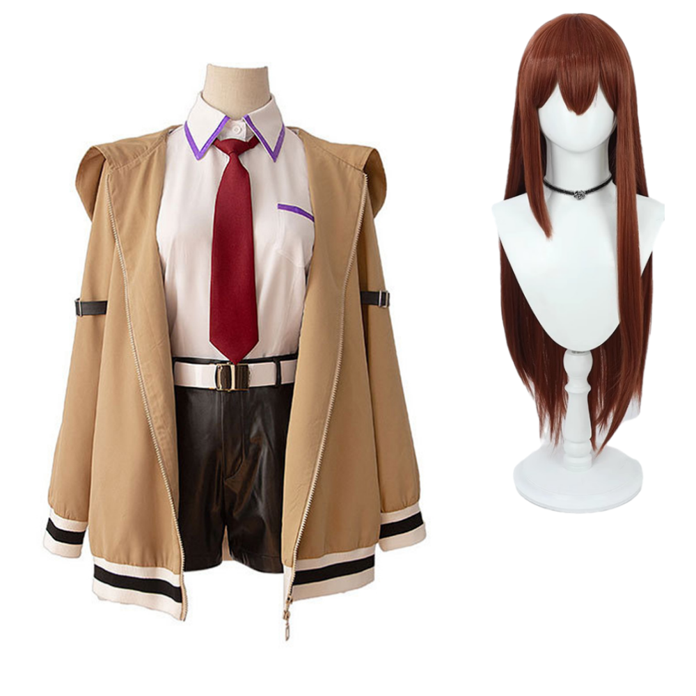 Steins Gate Re: Boot(2026) Kurisu Makise Tenue Brune Cosplay Costume