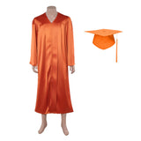 Stranger Things Saison 5 Dustin Henderson Robe de Licence Orange Cosplay Costume