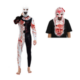 Terrifier 3(2024) Art The Clown Tenue Tachée de Sang Cosplay Costume Masque