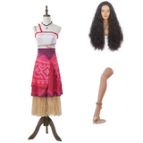 Vaiana 2(2024) Vaiana Robe Cosplay Costume Perruque