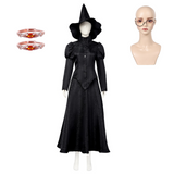 Wicked(2024) Elphaba Cosplay Costume Lunettes Bagues