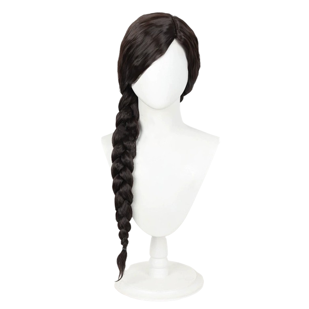 Wicked(2024) Elphaba Robe Noire à Manches Bouffantes Cosplay Perruque 2