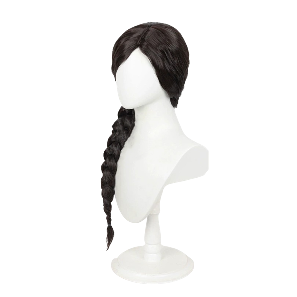 Wicked(2024) Elphaba Robe Noire à Manches Bouffantes Cosplay Perruque 3