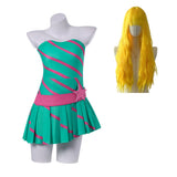 Winx Club Saison 9(2025) Stella Robe Verte Cosplay Costume Perruque