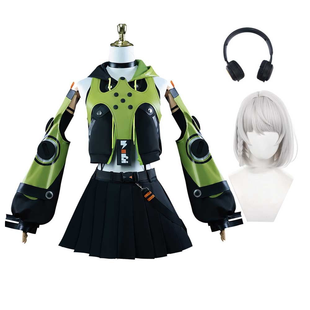 Zenless Zone Zero Jeu Anby Demara Uniform Cosplay Costume Perruque