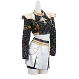 Enfant Rumi Mira Zoey Golden Tenue Noire Cosplay Costume