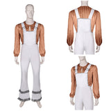 ABBA 1970s Homme Bjorn Ulvaeus Chemise+Salopette Costume Vintage