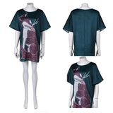 ABBA Anni-Frid Lyngstad 1970s T-shirt Disco Vert Costume Vintage