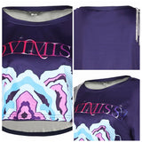 Adulte & Enfant KPop Demon Hunters(2025) Huntrix Zoey T-shirt Bleu Cosplay Costume