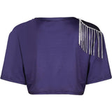 Adulte & Enfant KPop Demon Hunters(2025) Huntrix Zoey T-shirt Bleu Cosplay Costume