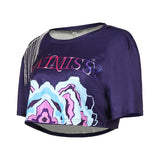 Adulte & Enfant KPop Demon Hunters(2025) Huntrix Zoey T-shirt Bleu Cosplay Costume