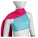 Adulte & Enfant Zootopia 2 Gazelle Tenue Bleue avec Châle Cosplay Costume