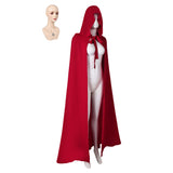 Adulte Blanche Neige Cape Rouge+Collier Cosplay Costume