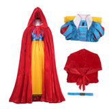 Adulte Blanche Neige Robe avec Cape Cosplay Costume