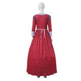 Adulte Blanche Neige Robe Rouge avec Tablier Cosplay Costume