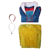 Adulte Blanche Neige Robe+Collier+Bandeau Cosplay Costume