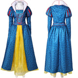 Adulte Blanche Neige(2025) Blanche Neige Robe Bleue+Collier+Bandeau Cosplay Costume