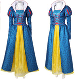 Adulte Blanche Neige(2025) Blanche Neige Robe Bleue+Collier+Bandeau Cosplay Costume