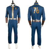 Adulte Fallout 76 Vault 76 Combinaison d'Abri Cosplay Costume