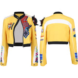 Adulte KPop Demon Hunters(2025) Huntrix Rumi Veste Jaune Cosplay Costume Ver.2