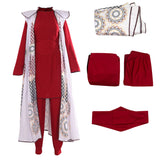Adulte Princess Leia Tenue Rouge Cosplay Costume