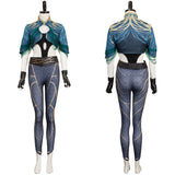 Agatha All Along Rio Vidal Tenue Imprimée Verte et Noire Cosplay Costume