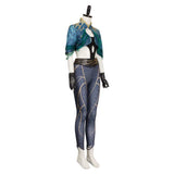 Agatha All Along Rio Vidal Tenue Imprimée Verte et Noire Cosplay Costume