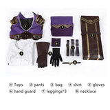 Arcane: League of Legends Caitlyn Kiramman Tenue Violette Cosplay Costume