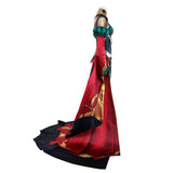 Arcane: League of Legends Saison 2 Mel Tenue Verte et Rouge Cosplay Costume