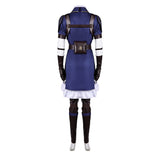 Arcane: League of Legends Saison 2(2024) Caitlyn Tenue Bleue à Manches Courtes Cosplay Costume