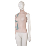 Arcane: League of Legends Saison 2(2024) Jinx Haut à Imprimé Tatouage Cosplay Costume