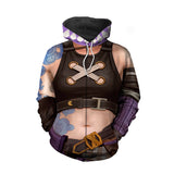 Arcane: League of Legends Saison 2(2024) Jinx Sweat-Shirt à Capuche Costume