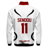 Blue Lock Isagi Yoichi/Bachira Meguru Sweat-shirt Blanc Costume