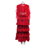 Beetlejuice Le Musical Lydia Deetz Robe Rouge Cosplay Costume