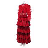 Beetlejuice Le Musical Lydia Deetz Robe Rouge Cosplay Costume