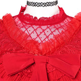 Beetlejuice Le Musical Lydia Deetz Robe Rouge Cosplay Costume