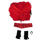 Beetlejuice Le Musical Lydia Deetz Robe Rouge Cosplay Costume