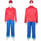 Benjamin l'Éléphant Benjamin Tenue Rouge et Bleue Cosplay Costume