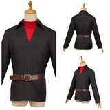 Black Phone 2(2025) The Grabber Hauts Noir et Rouge+Ceinture Marron Cosplay Costume