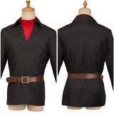 Black Phone 2(2025) The Grabber Hauts Noir et Rouge+Ceinture Marron Cosplay Costume