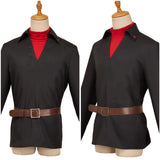 Black Phone 2(2025) The Grabber Hauts Noir et Rouge+Ceinture Marron Cosplay Costume