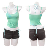 Cosplay Costume Mizi Alien Stage(2026) TV Cosplay Top Vert/Blanc+Short Femme